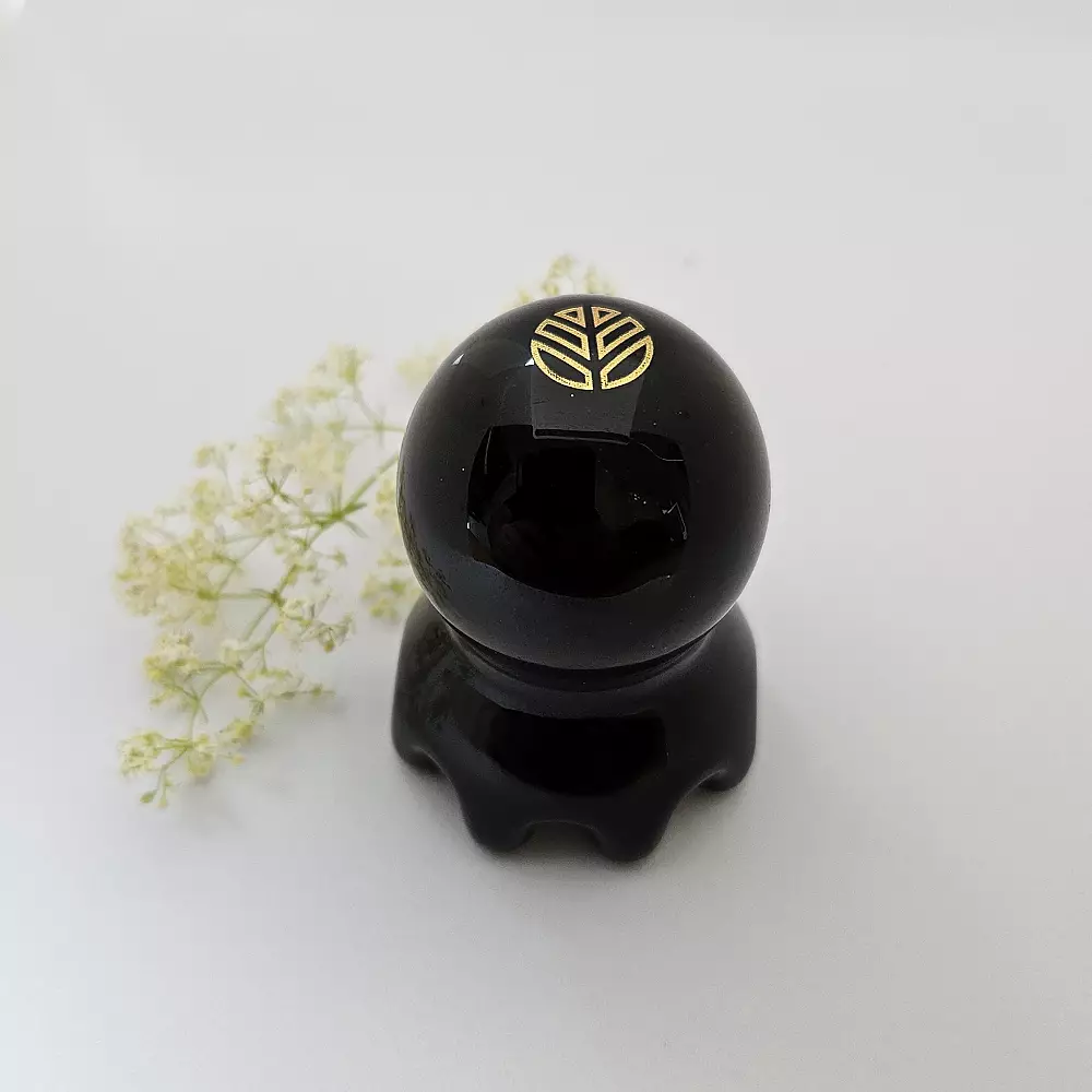 Octopus Massage Svart Obsidian - Bild 5