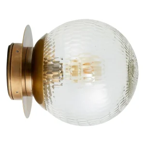 Utomhusvägglampa ZEUS, mässing