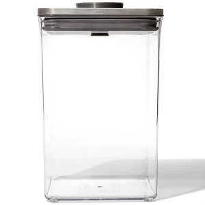 Förvaringsburk POP Steel Rektangulär 2.6 liter OXO Good Grips
