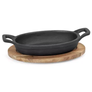 Gjutjärnsform 15 cm Oval med underlägg Xantia