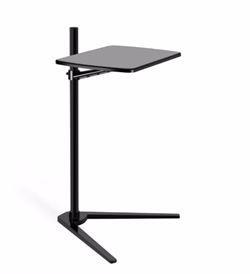 WERGON - Willow Lounge - Laptop / Tablet / Monitor - Justerbart stativ med bord - H: 30-90cm - Svart