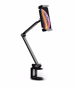 WERGON - Wave - iPhone / Smartphone / Tablet - Aluminium Flexible Desktop Design hållare 7-13 "- Svart