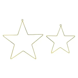 Stjärna i metall, 2-pack