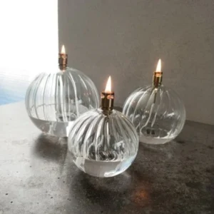 Oljelampa Glas Elegant | Tre storlekar