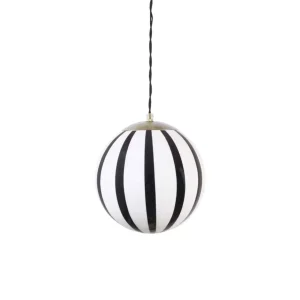 Taklampa ALBA 21cm svart/vit – Strömshaga